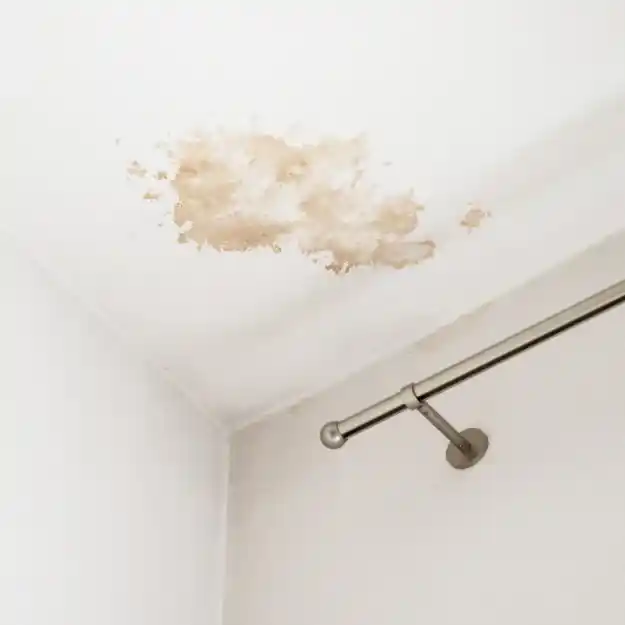 fuite infiltration sur un plafond suite à une fuite de toit
