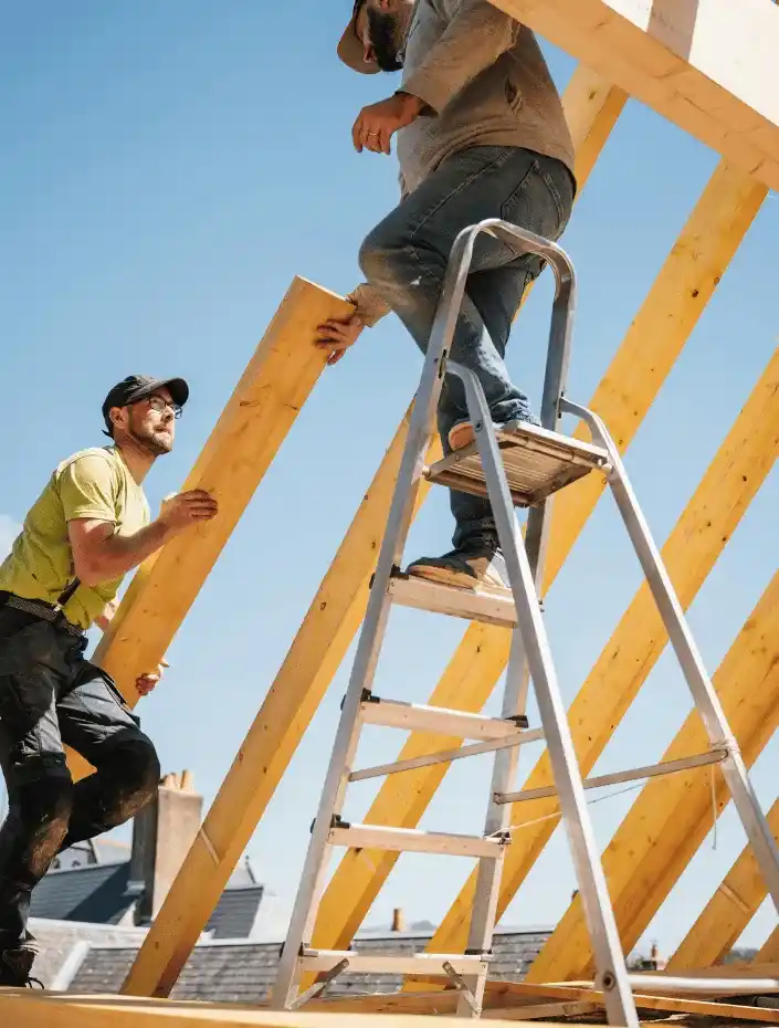 nos couvreurs à arles durant une rénovation de charpente